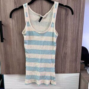 4/$20 H&M Divided ribbed striped sleeveless racer back tank top